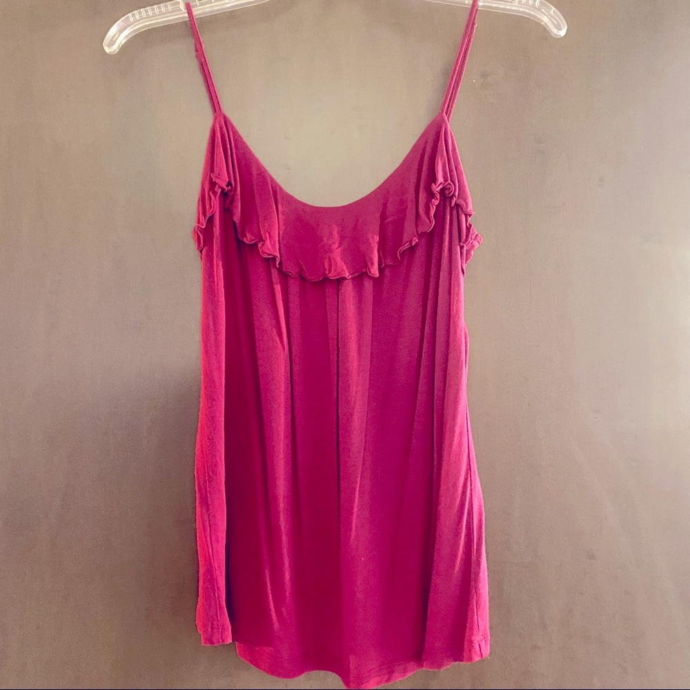 LOFT ruffle cami